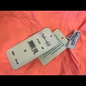 Splendid Orange Cotton Tee XS New // Tags